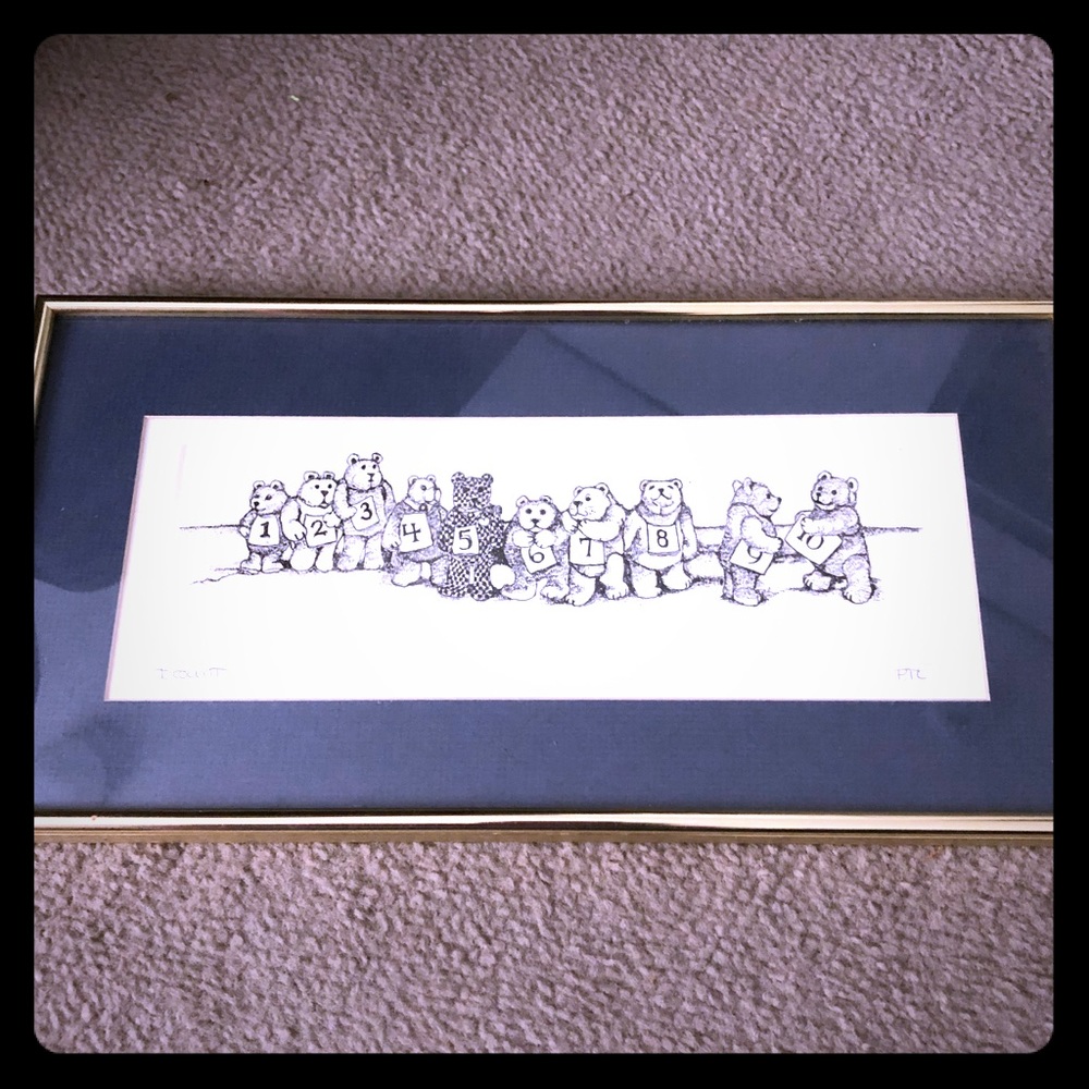 Counting Bears Artwork Signed